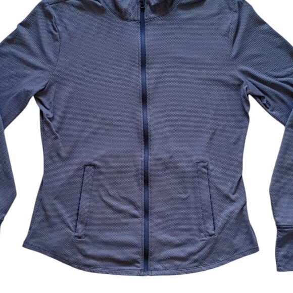 Tommy Bahama Racquet & Paddle Women’s M Zip Jacket Blue Tennis Pickleball - Picture 6 of 11